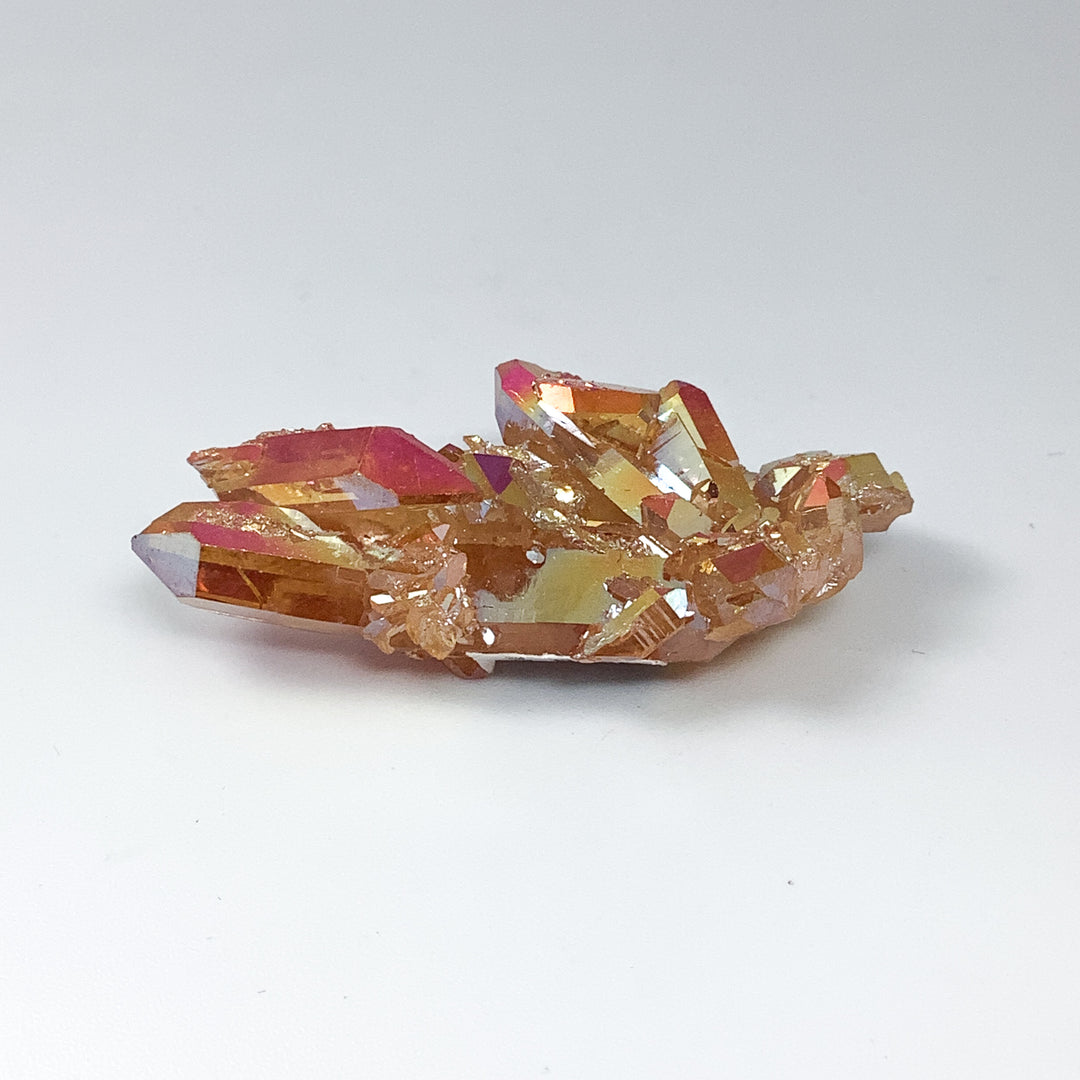 Sunset Aura Quartz Cluster - Rocks and Gems Canada