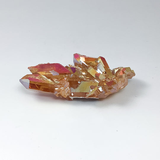 Sunset Aura Quartz Cluster - Rocks and Gems Canada