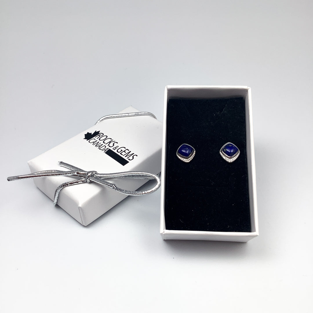 Lapis Lazuli Stud Earrings
