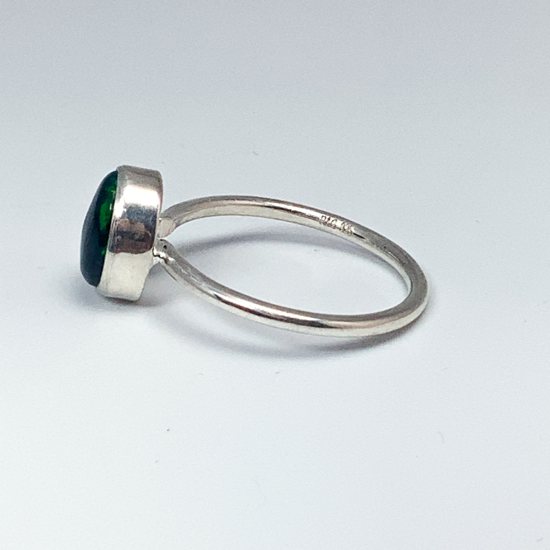 Black Ethiopian Opal Ring