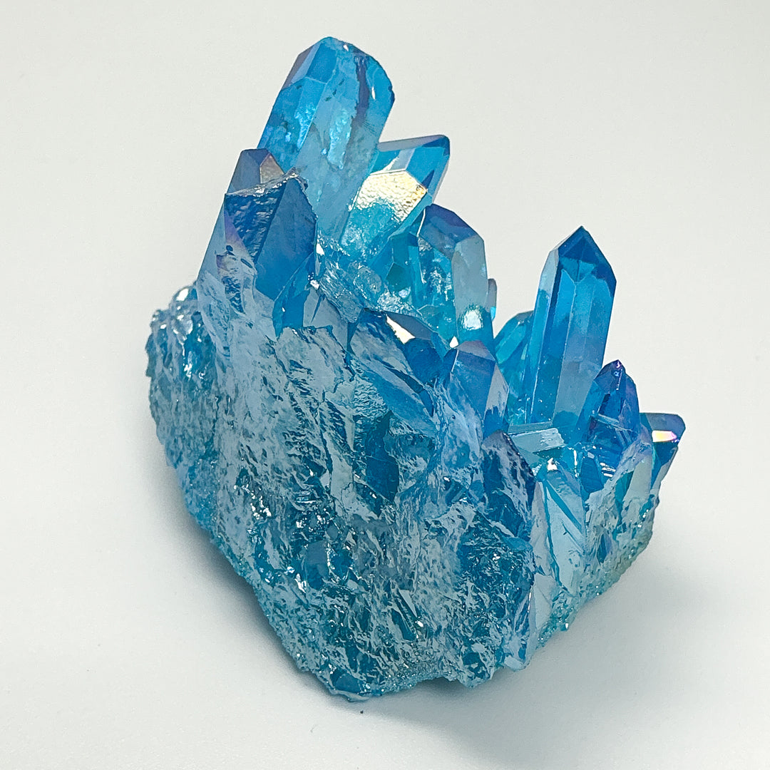 Aqua Aura Quartz Cluster