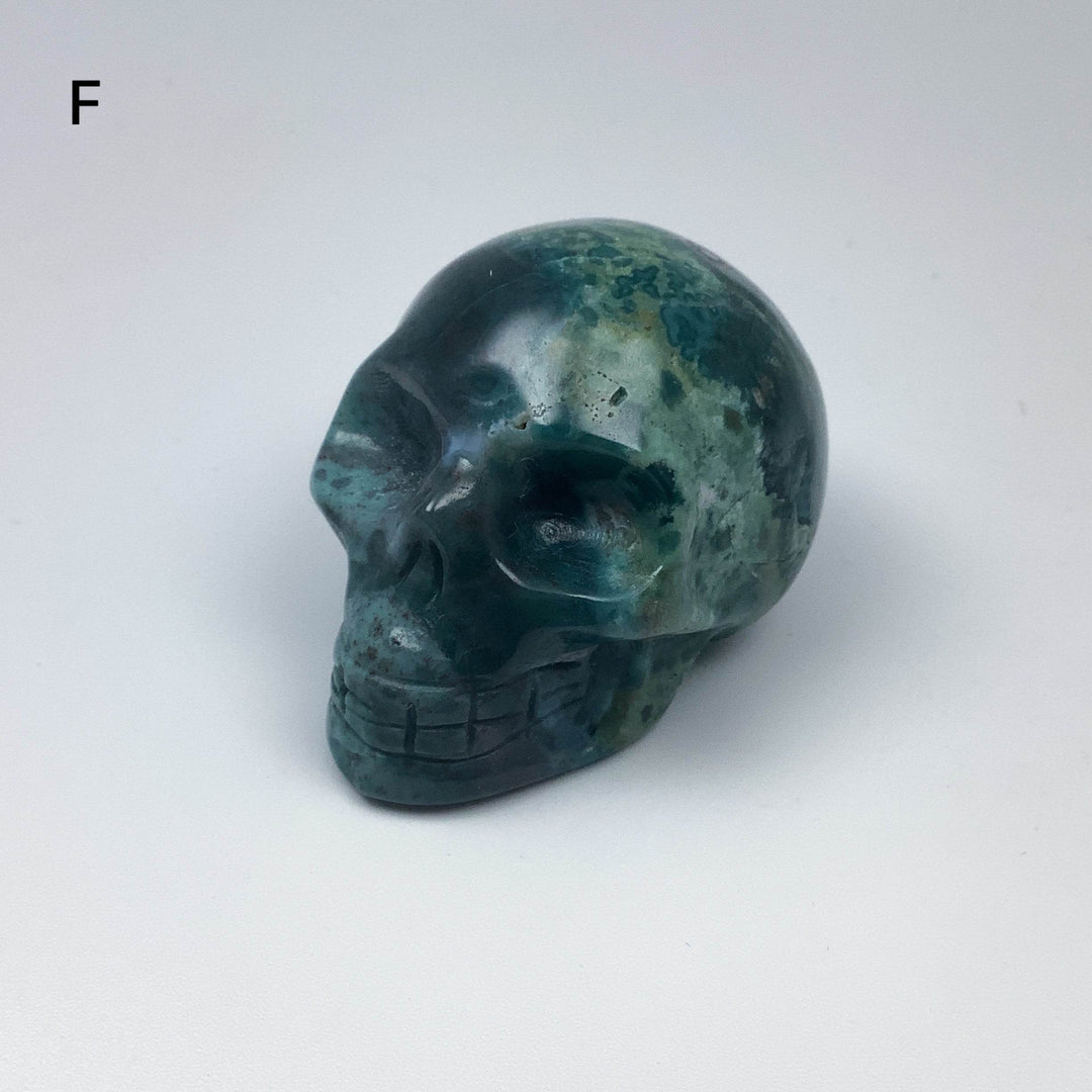 Moss Agate Skulls - Rocks and Gems Canada