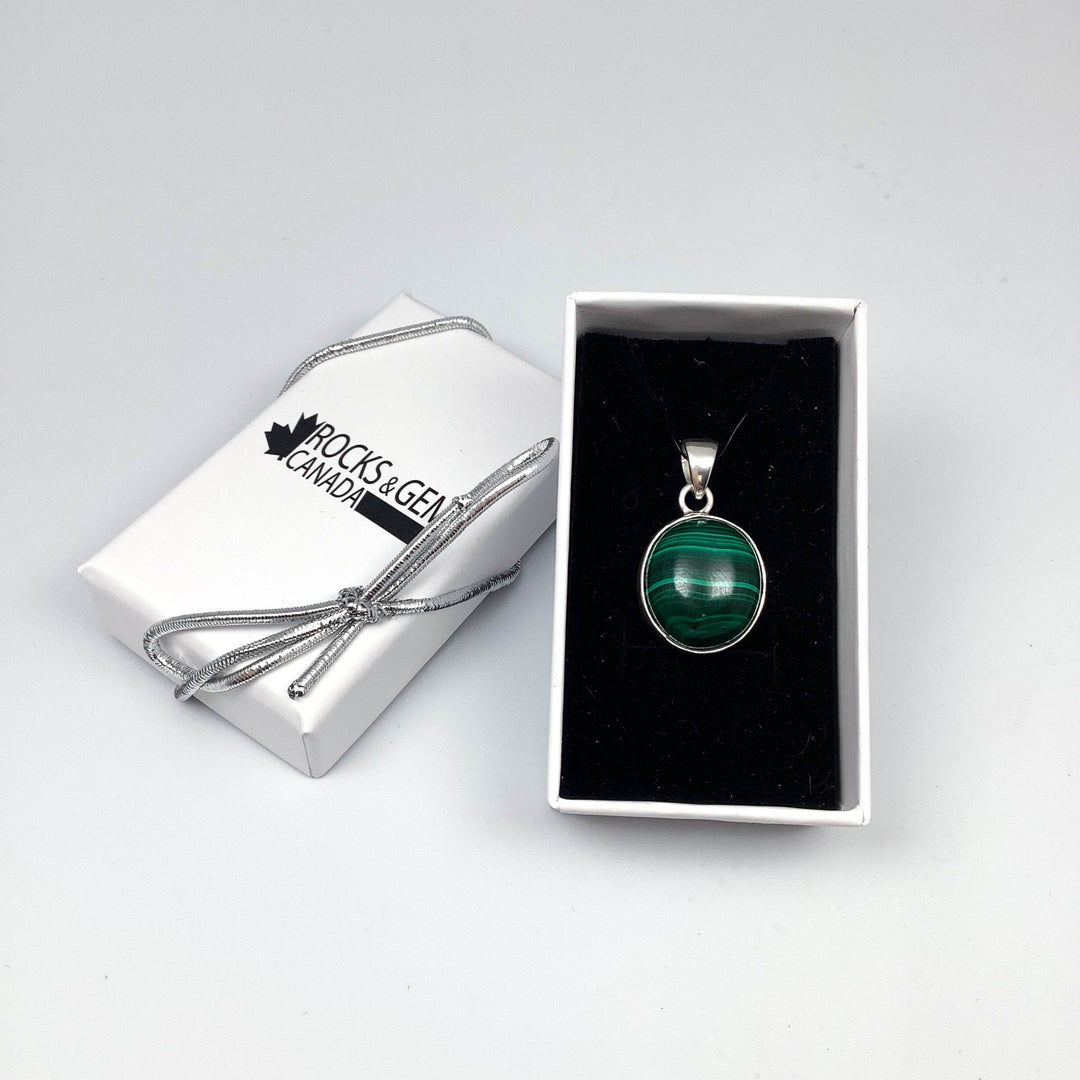 Malachite Pendant - Rocks and Gems Canada