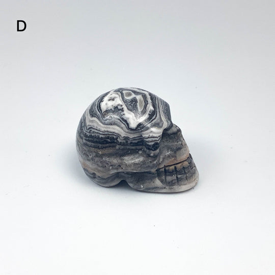 Carved Zebra Jasper Skull - Rocks and Gems Canada