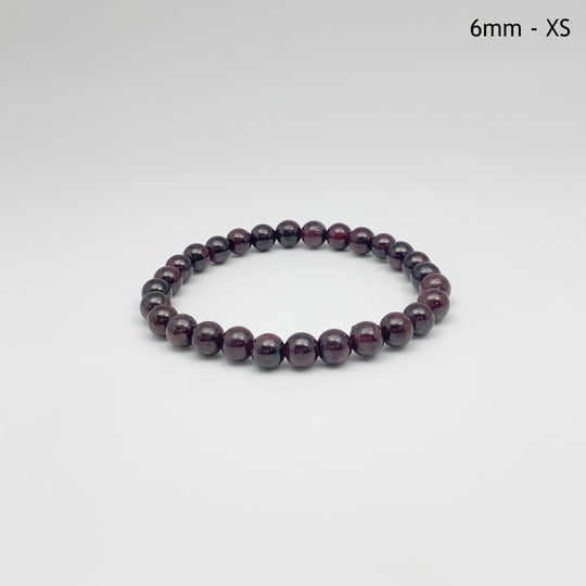 Garnet Beaded Bracelet - Rocks and Gems Canada