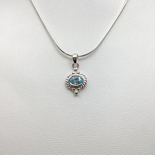 Blue Topaz Pendant - Rocks and Gems Canada