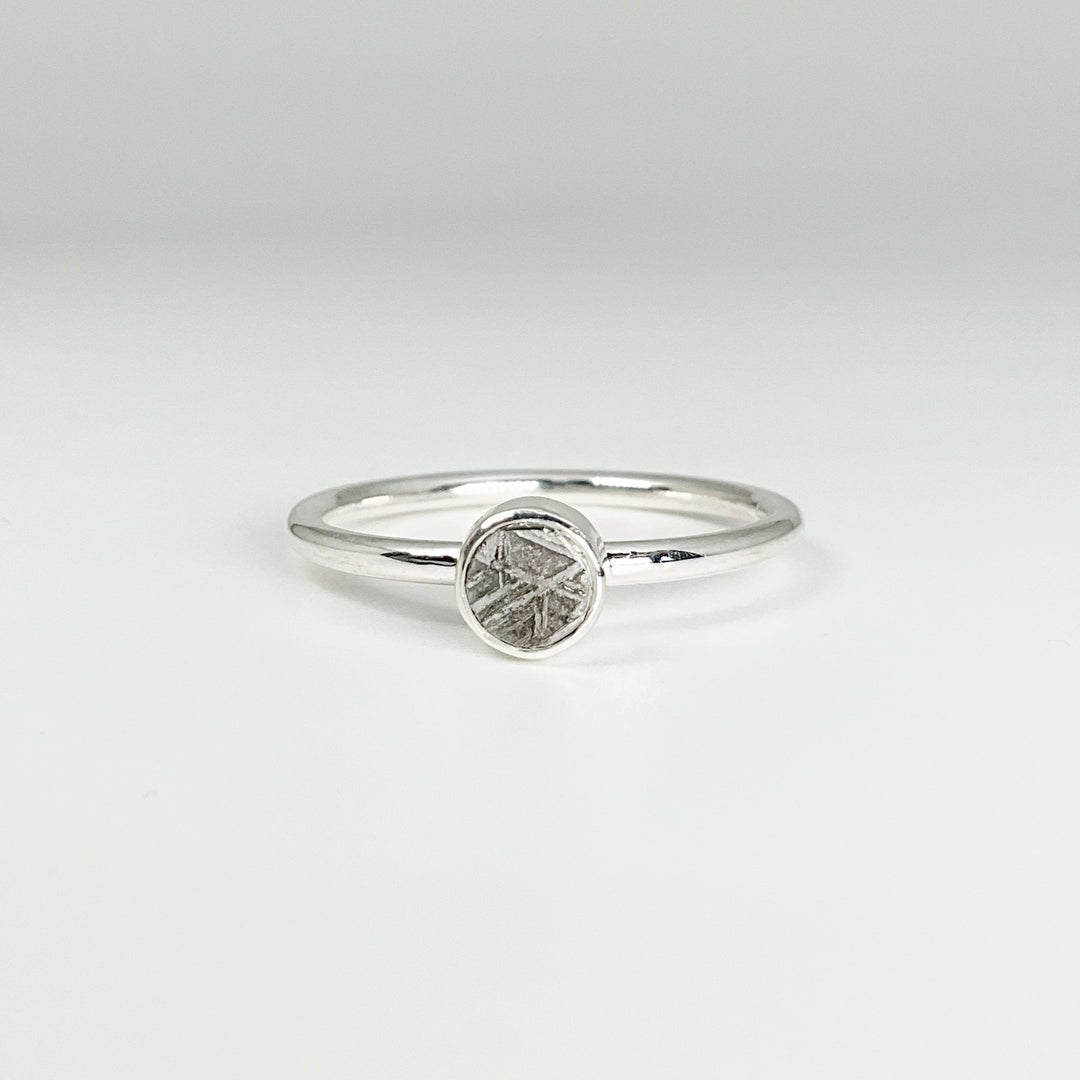 Muonionalusta Meteorite Ring - Rocks and Gems Canada