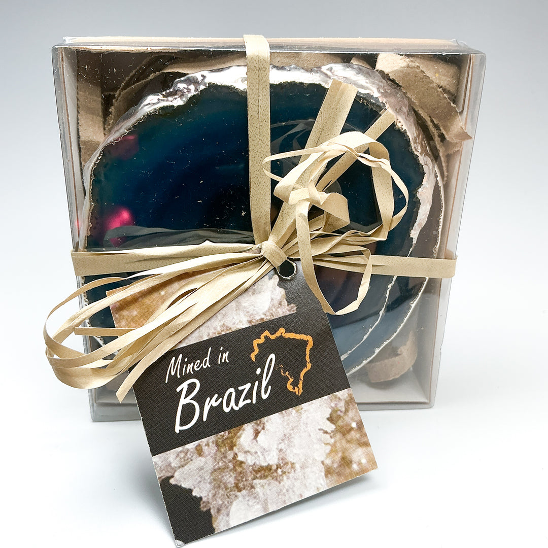 Agate Coasters - Set of 4