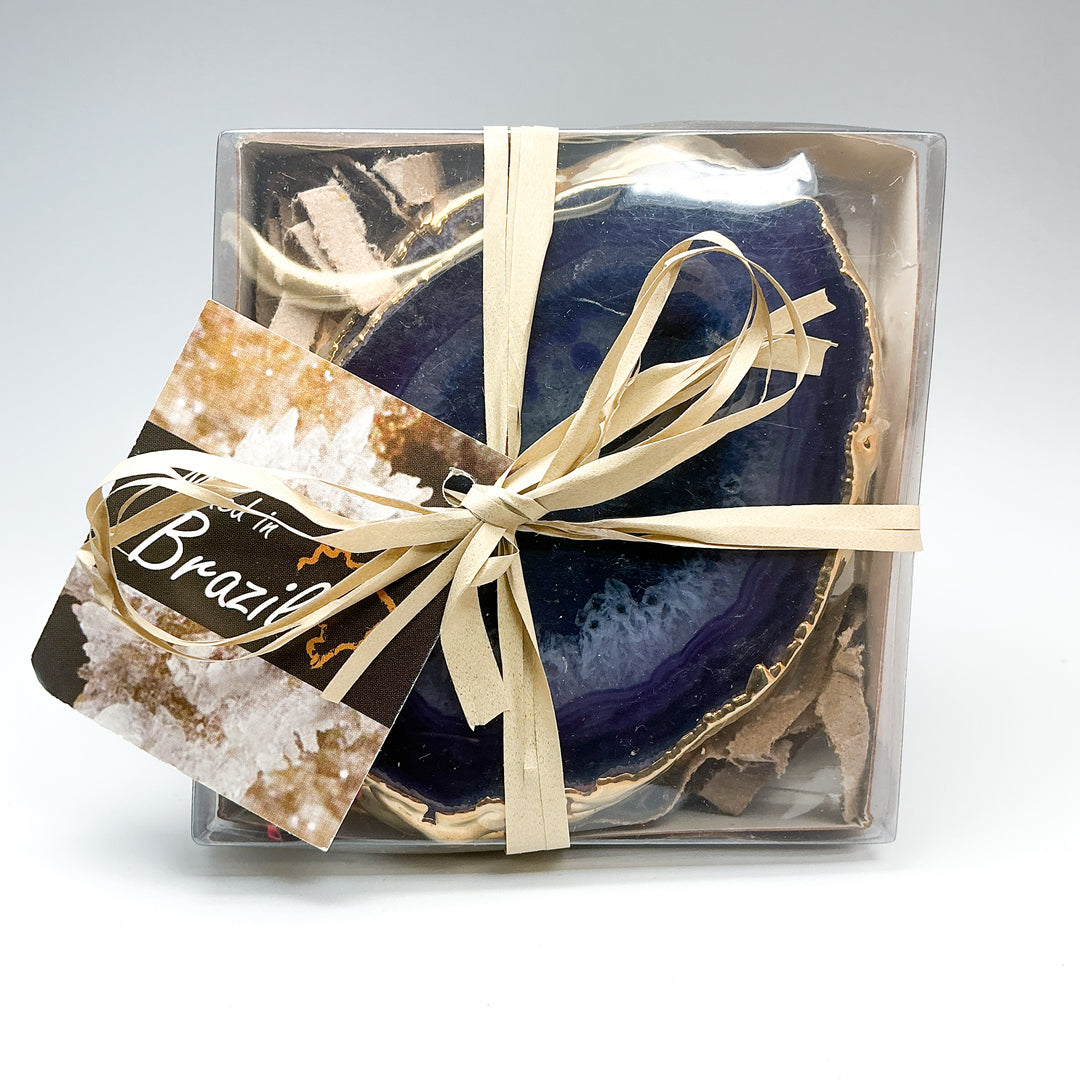 Agate Coasters - Set of 4