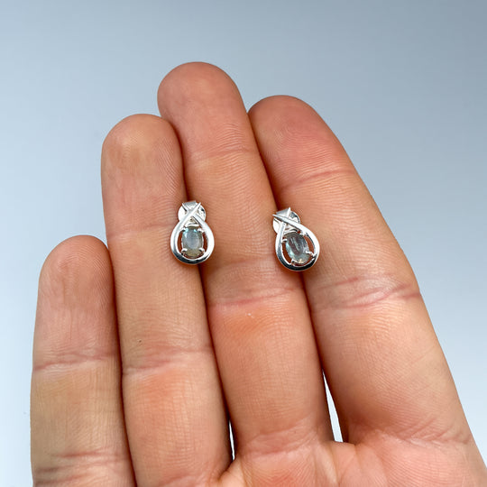 Labradorite Stud Earrings
