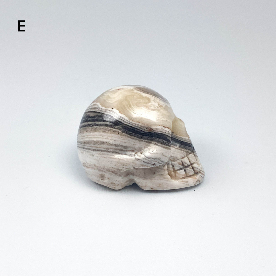 Carved Zebra Jasper Skull - Rocks and Gems Canada