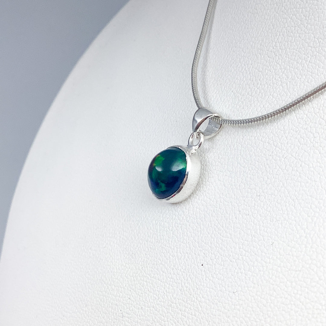 Black Ethiopian Opal Pendant
