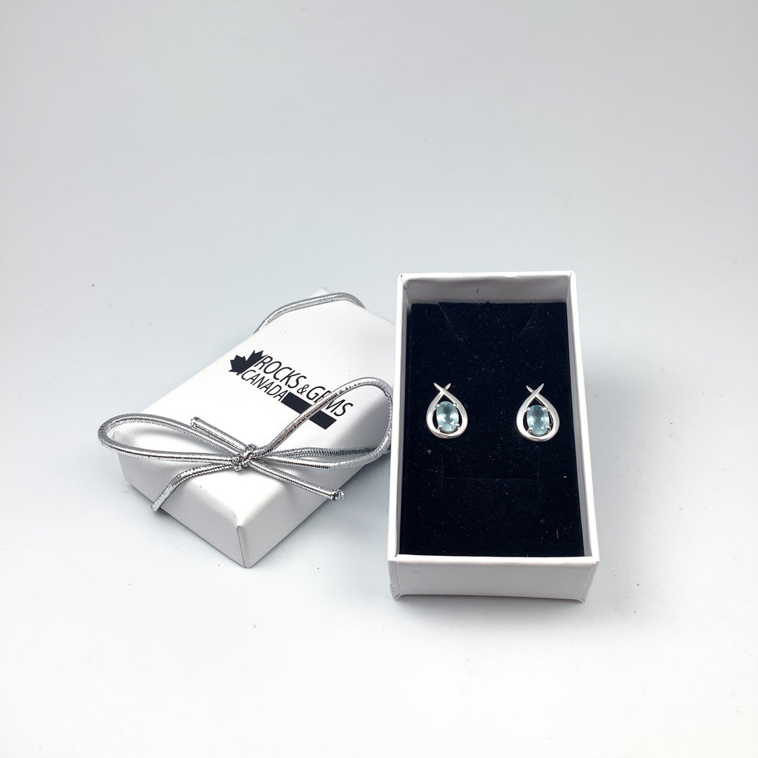 Aquamarine Stud Earrings