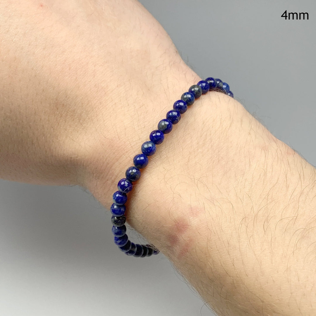 Lapis Lazuli Beaded Bracelet - High Quality - Rocks and Gems Canada