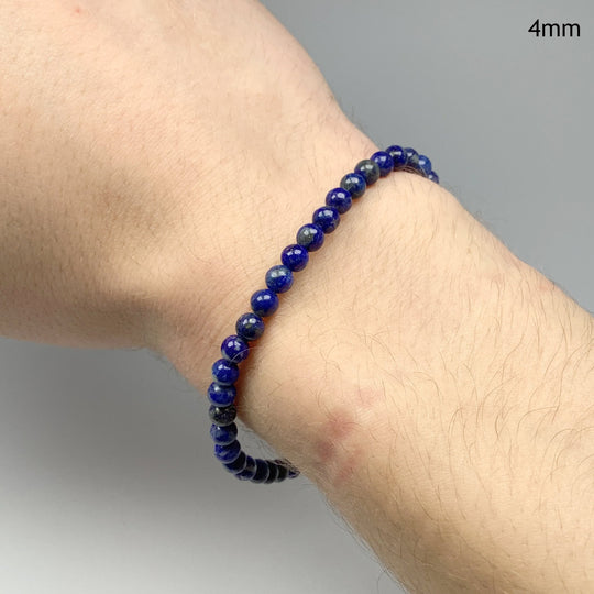 Lapis Lazuli Beaded Bracelet - High Quality - Rocks and Gems Canada