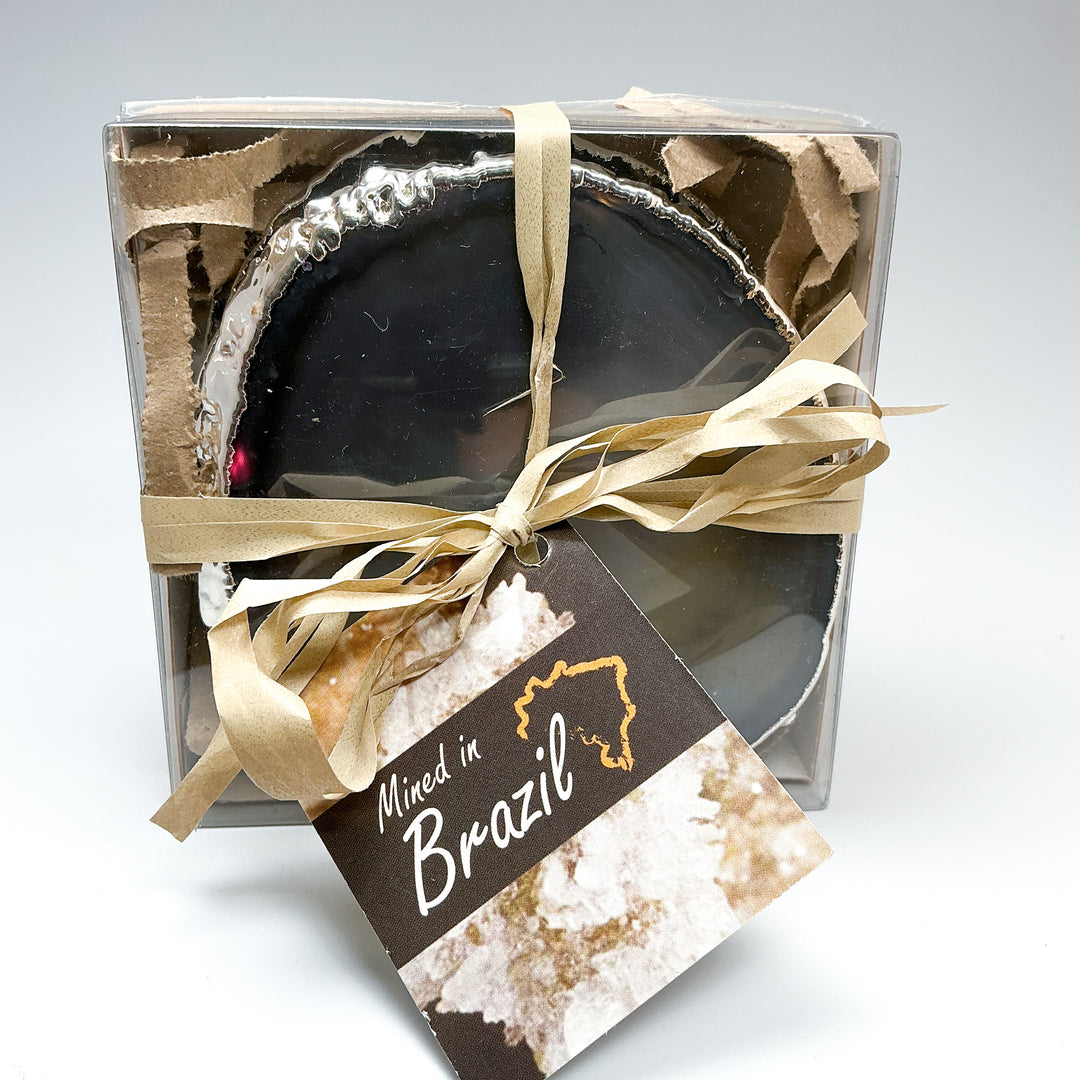 Agate Coasters - Set of 4