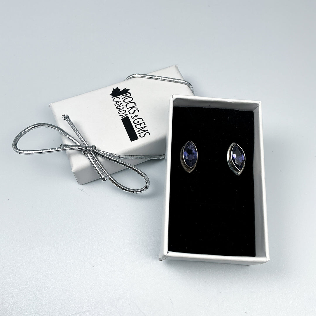Iolite Stud Earrings