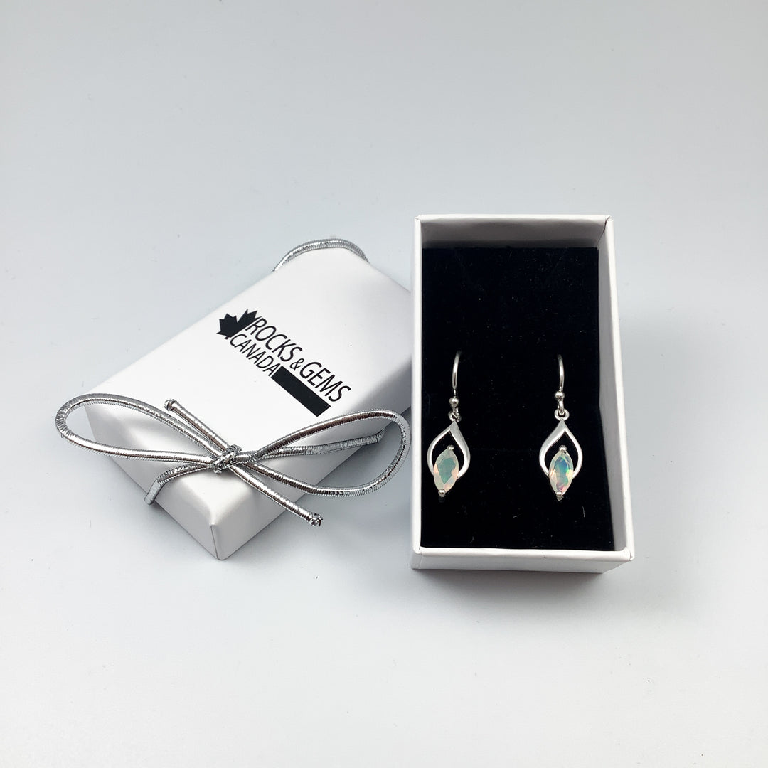 Fire Opal Dangle Earrings