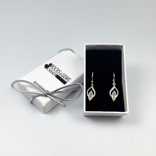Fire Opal Dangle Earrings