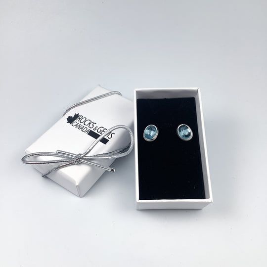 Aquamarine Stud Earrings