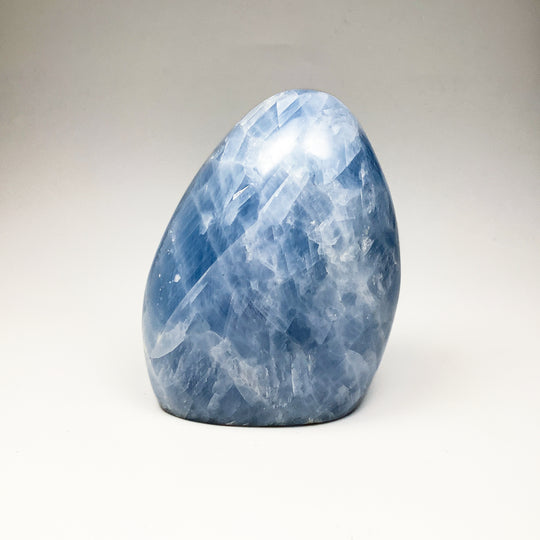 Blue Calcite Stand Up - Rocks and Gems Canada