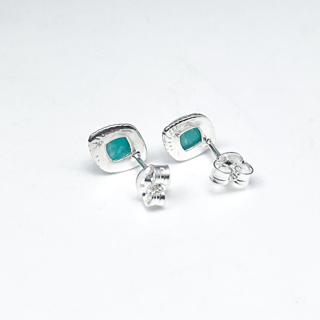 Amazonite Stud Earrings
