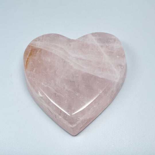 Carved Rose Quartz Heart Bowl - Rocks and Gems Canada