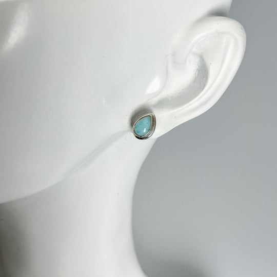 Larimar Stud Earrings - Rocks and Gems Canada