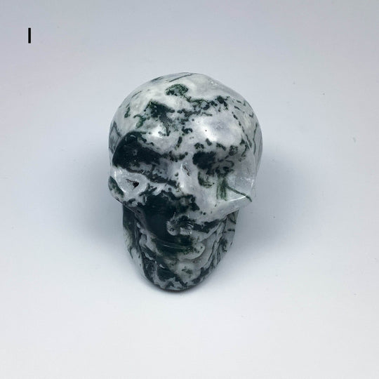 Moss Agate Skulls - Rocks and Gems Canada