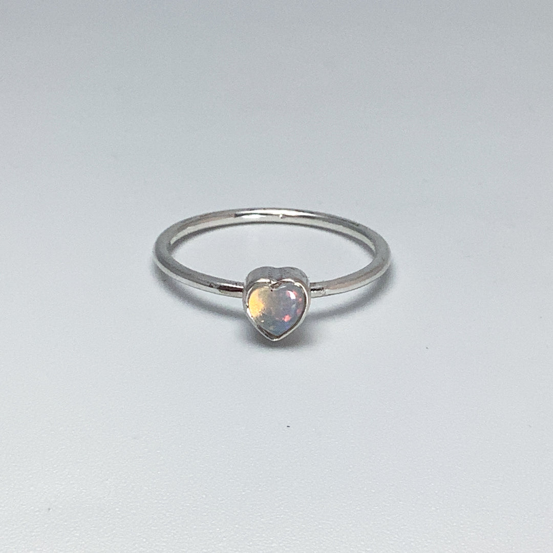Australian Opal Heart Ring