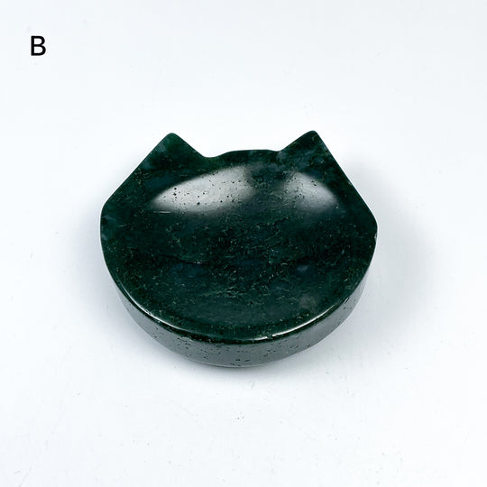 Moss Agate Cat Mini Bowl - Rocks and Gems Canada
