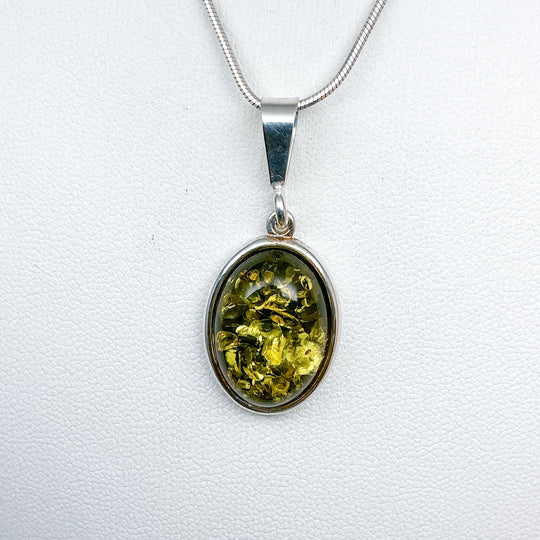 Green Amber Pendant
