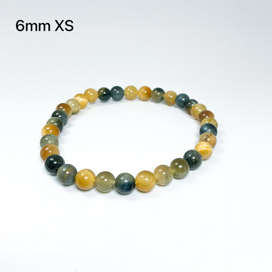 Blue and Gold Tiger Eye Beaded Bracelet