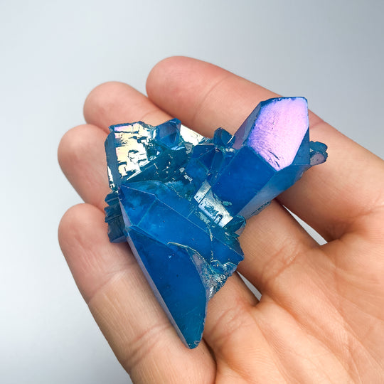 Aqua Aura Quartz Cluster