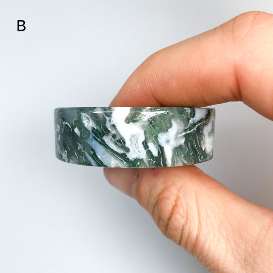 Moss Agate Cat Mini Bowl - Rocks and Gems Canada