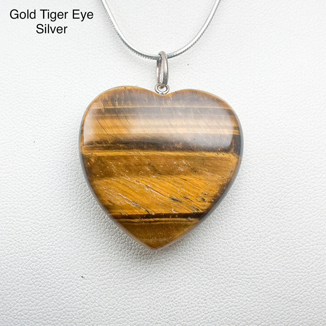Heart Shaped Gemstone Pendant