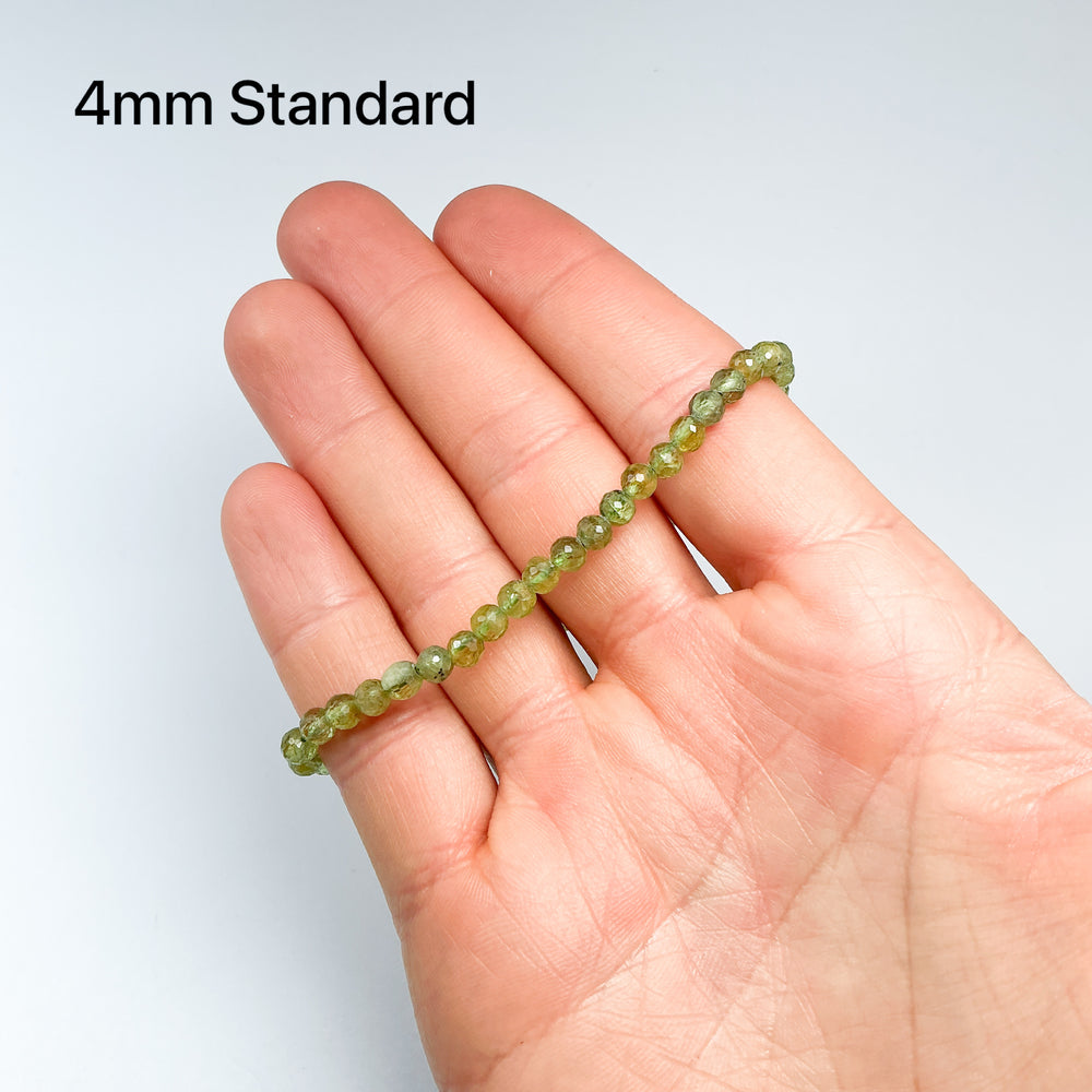 Peridot Faceted Beaded Bracelet - Rocks and Gems Canada