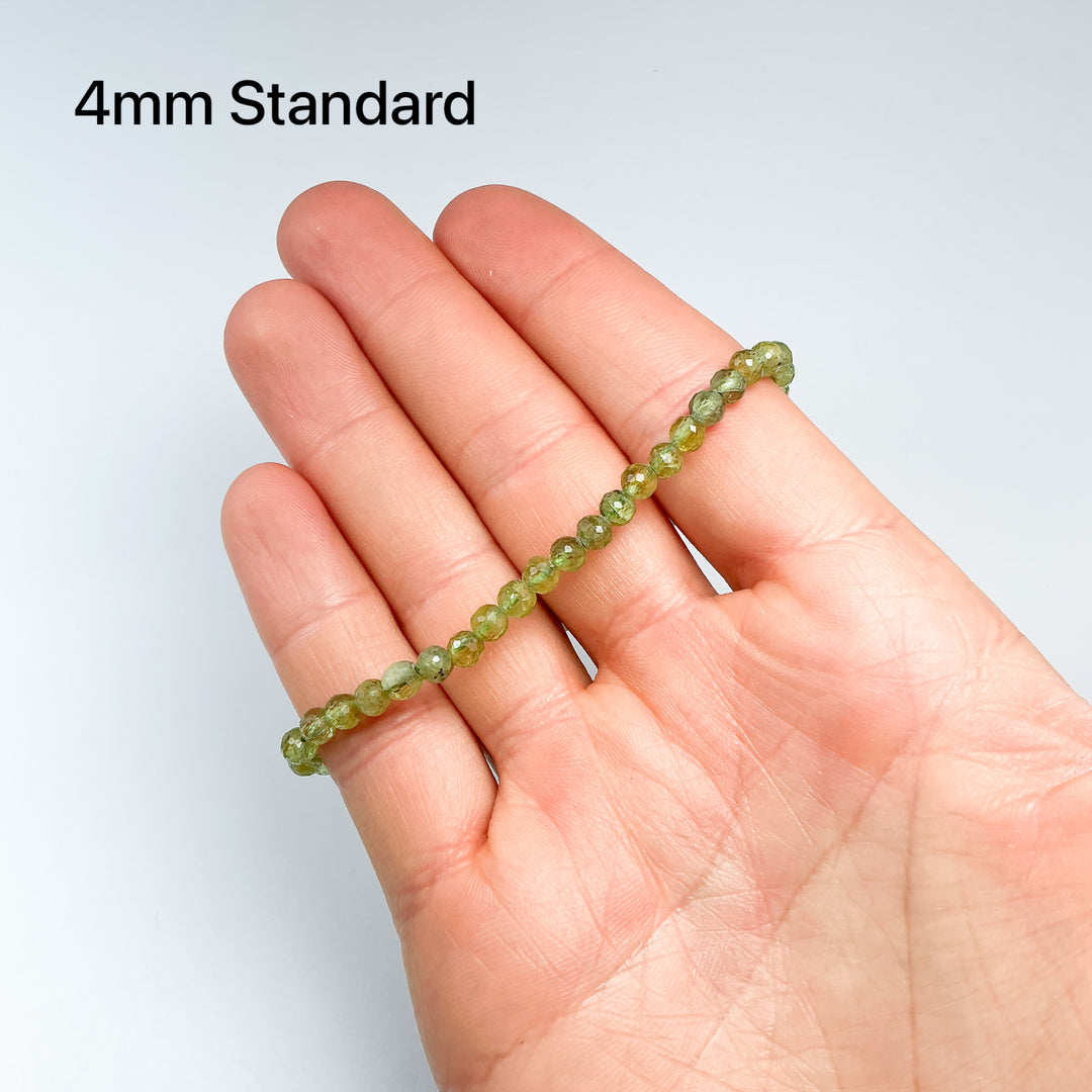 Peridot Faceted Beaded Bracelet - Rocks and Gems Canada