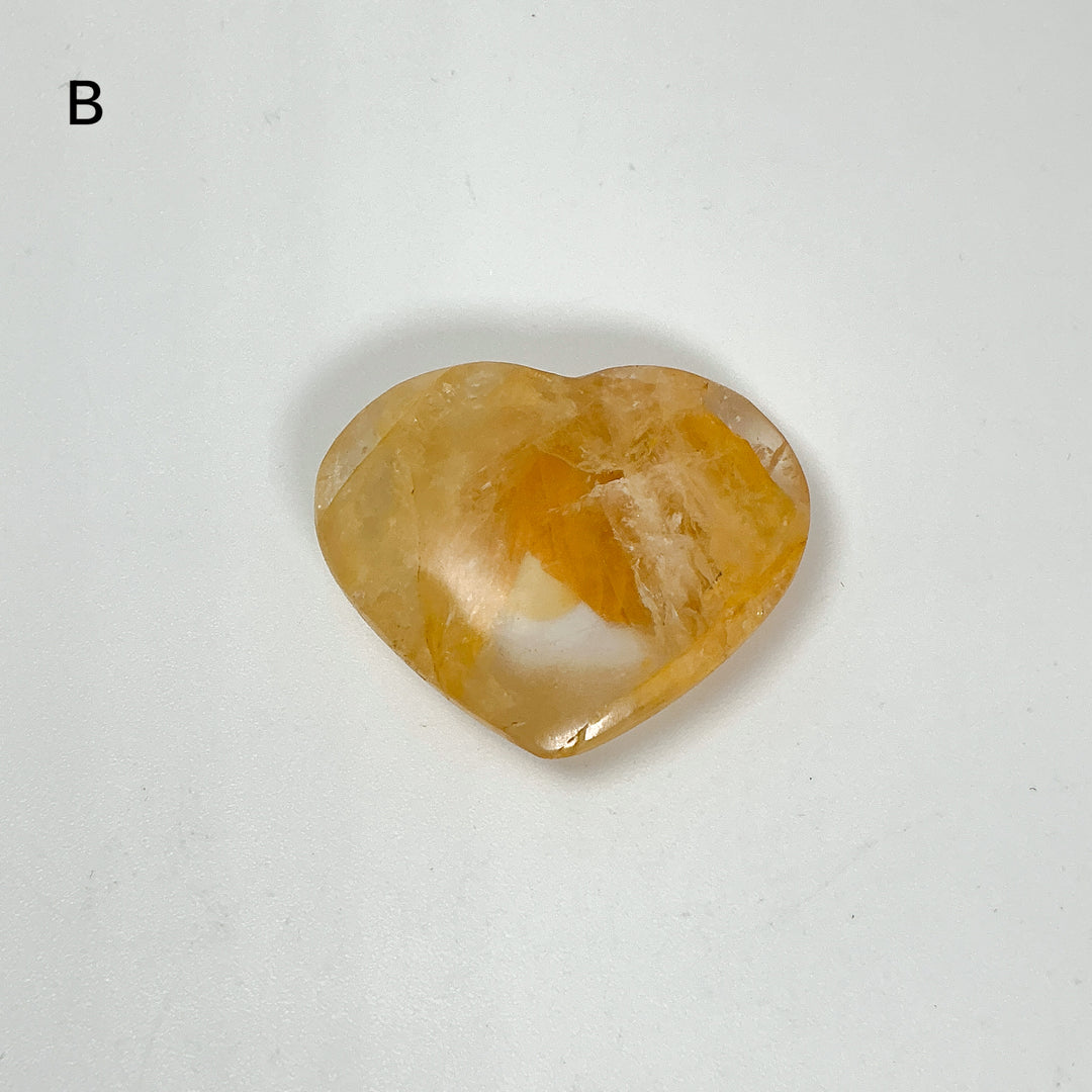 Golden Healing Quartz Heart - Rocks and Gems Canada