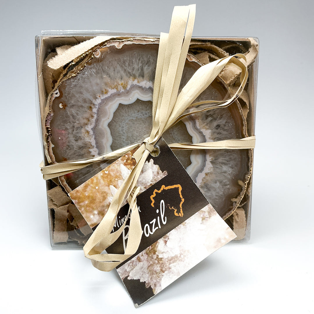 Agate Coasters - Set of 4