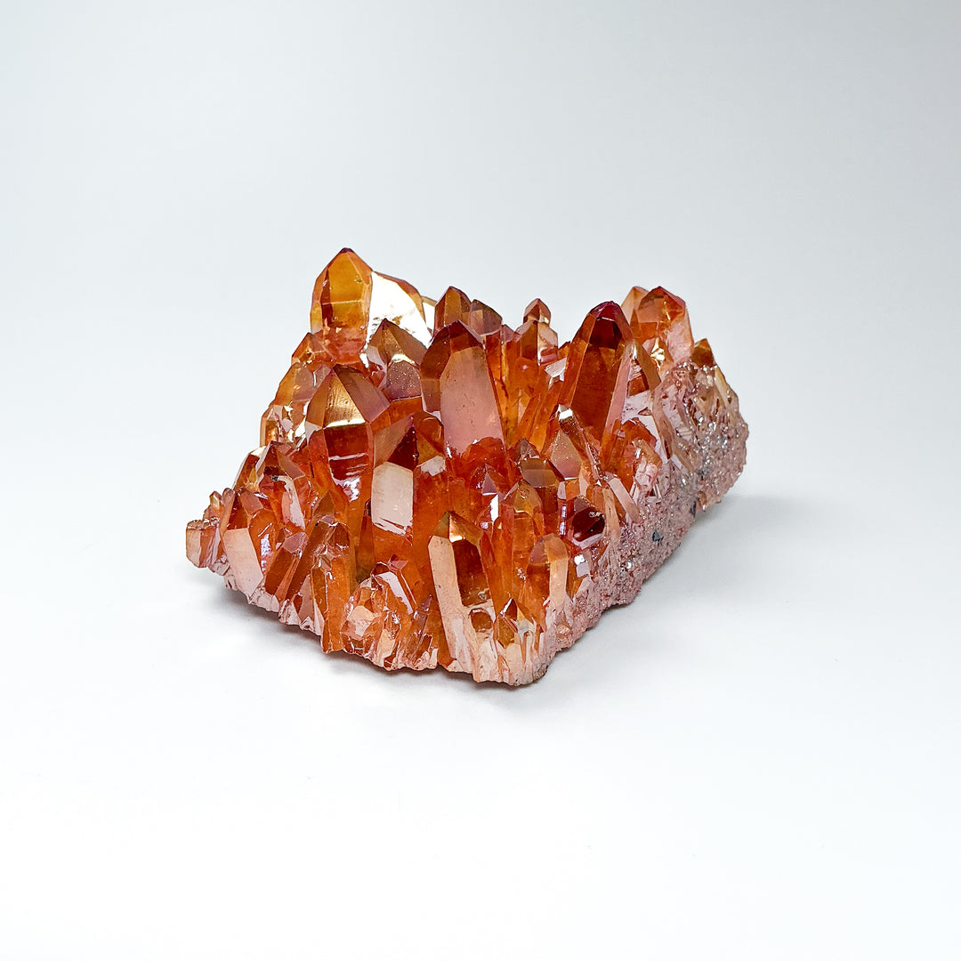 Sunset Aura Quartz Cluster - Rocks and Gems Canada