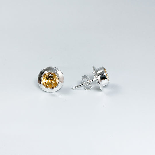Citrine Stud Earrings