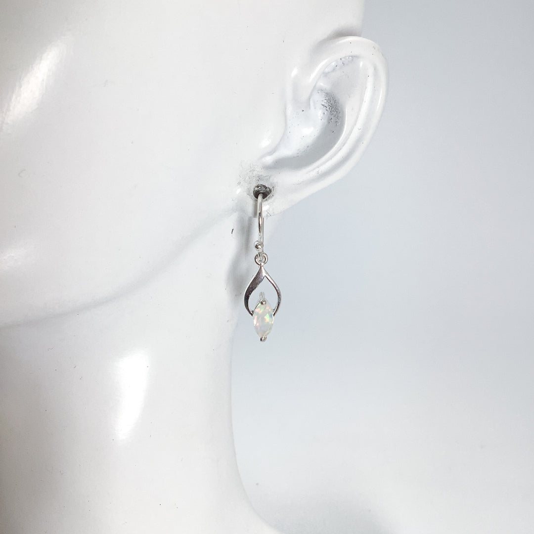 Fire Opal Dangle Earrings