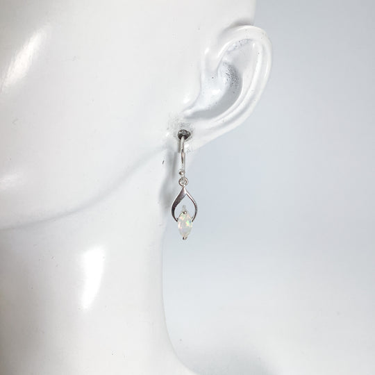 Fire Opal Dangle Earrings