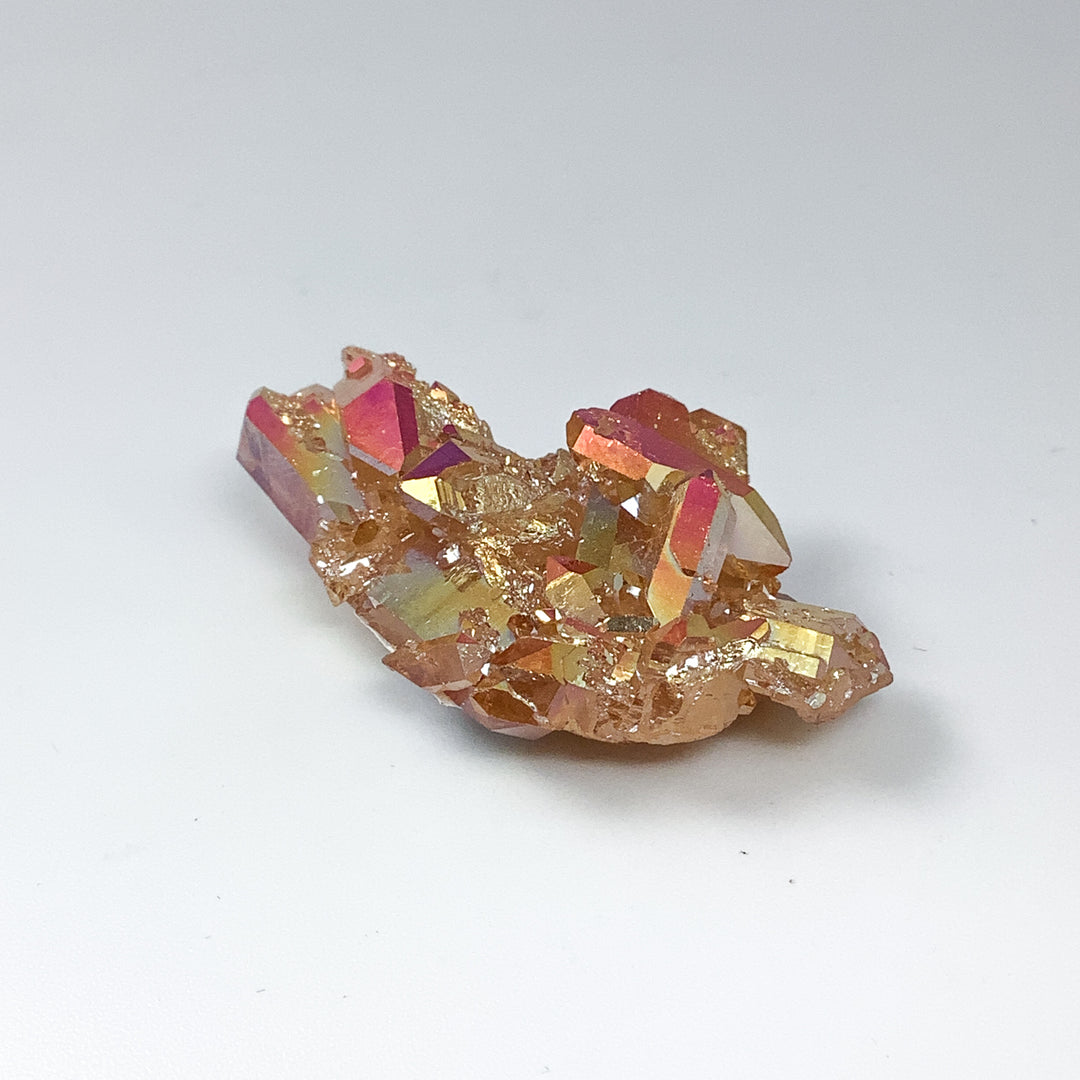 Sunset Aura Quartz Cluster - Rocks and Gems Canada