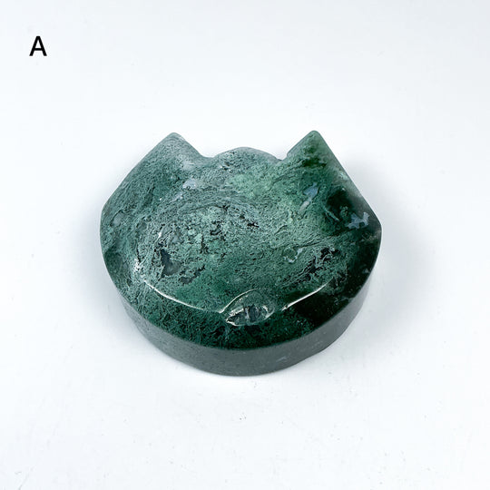 Moss Agate Cat Mini Bowl - Rocks and Gems Canada