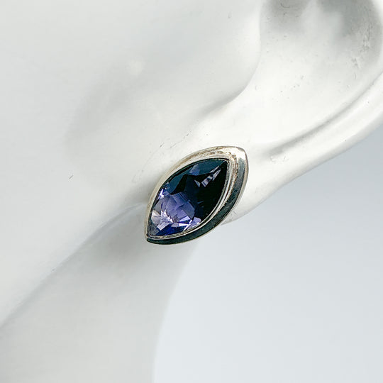 Iolite Stud Earrings