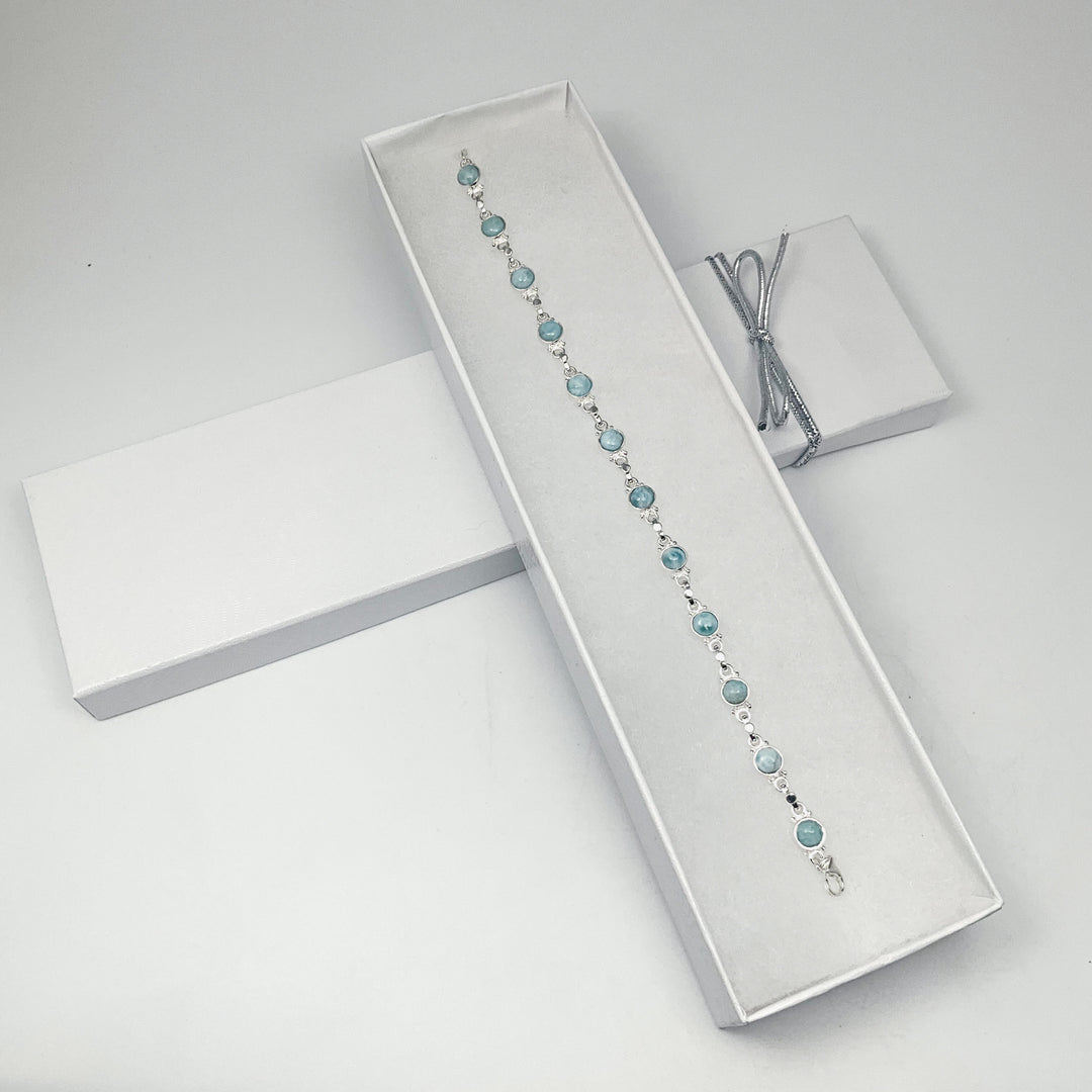 Larimar Sterling Silver Bracelet