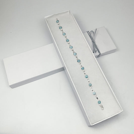 Larimar Sterling Silver Bracelet