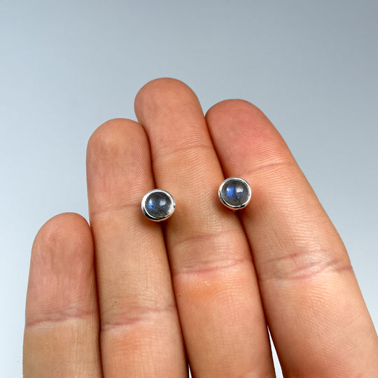 Labradorite Stud Earrings